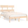 Estructura De Cama Madera Maciza 140x190 Cm Vidaxl