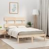 Estructura De Cama Madera Maciza 140x190 Cm Vidaxl