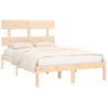 Estructura De Cama Madera Maciza 140x190 Cm Vidaxl