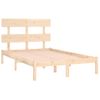 Estructura De Cama Madera Maciza 140x190 Cm Vidaxl