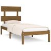 Estructura De Cama Madera Maciza Marrón Miel 100x200 Cm Vidaxl