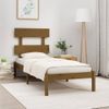 Estructura De Cama Madera Maciza Marrón Miel 100x200 Cm Vidaxl