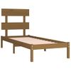 Estructura De Cama Madera Maciza Marrón Miel 100x200 Cm Vidaxl