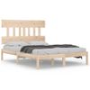 Estructura De Cama De Matrimonio Madera Maciza 135x190 Cm Vidaxl