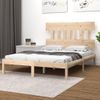 Estructura De Cama De Matrimonio Madera Maciza 135x190 Cm Vidaxl