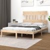 Estructura De Cama Madera Maciza De Pino 140x190 Cm Vidaxl