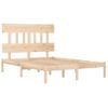 Estructura De Cama Madera Maciza De Pino 140x190 Cm Vidaxl