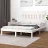 Estructura De Cama Madera Maciza Blanco 200x200 Cm Vidaxl