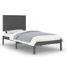 Estructura De Cama Madera Maciza De Pino Gris 90x200 Cm Vidaxl