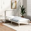 Estructura De Cama Madera Maciza De Pino Blanca 100x200 Cm Vidaxl