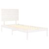 Estructura De Cama Madera Maciza De Pino Blanca 100x200 Cm Vidaxl