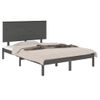 Estructura De Cama Madera Maciza De Pino Gris 120x200 Cm Vidaxl