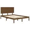 Estructura De Cama Madera Maciza De Pino Marrón Miel 120x200 Cm Vidaxl