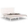 Estructura De Cama Madera Maciza Blanco Supe King 180x200 Cm Vidaxl