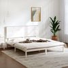 Estructura De Cama Madera Maciza Blanco Supe King 180x200 Cm Vidaxl