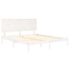 Estructura De Cama Madera Maciza Blanco Supe King 180x200 Cm Vidaxl