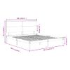 Estructura De Cama Madera Maciza Blanco Supe King 180x200 Cm Vidaxl