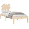 Estructura De Cama Individual Pequeña Madera Maciza 75x190 Cm Vidaxl