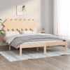 Estructura De Cama Doble Madera Maciza 140x190 Cm Vidaxl