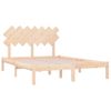 Estructura De Cama Doble Madera Maciza 140x190 Cm Vidaxl