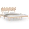 Estructura De Cama De Madera Maciza Super King 180x200 Cm Vidaxl