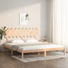 Estructura De Cama De Madera Maciza Super King 180x200 Cm Vidaxl