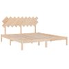 Estructura De Cama De Madera Maciza Super King 180x200 Cm Vidaxl