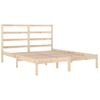 Estructura De Cama Madera Maciza 120x190 Cm Vidaxl