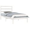 Estructura De Cama Madera Maciza De Pino Blanca 90x200 Cm Vidaxl