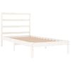 Estructura De Cama Madera Maciza De Pino Blanca 90x200 Cm Vidaxl