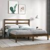 Estructura De Cama Madera Maciza De Pino Marrón Miel 120x200 Cm Vidaxl