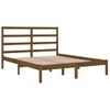 Estructura De Cama Madera Maciza De Pino Marrón Miel 120x200 Cm Vidaxl