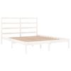 Estructura De Cama De Madera De Pino Maciza Blanca 140x200 Cm Vidaxl