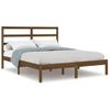 Estructura De Cama Madera Maciza De Pino Marrón Miel 140x200 Cm Vidaxl