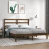 Estructura De Cama Madera Maciza De Pino Marrón Miel 140x200 Cm Vidaxl