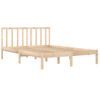 Estructura De Cama Madera Maciza De Pino 140x190 Cm Vidaxl