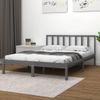 Estructura De Cama Madera Maciza De Pino Gris 120x200 Cm Vidaxl