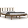 Estructura De Cama Madera Maciza De Pino Marrón Miel 140x200 Cm Vidaxl