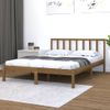 Estructura De Cama Madera Maciza De Pino Marrón Miel 140x200 Cm Vidaxl