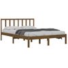 Estructura De Cama Madera Maciza De Pino Marrón Miel 140x200 Cm Vidaxl