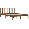 Estructura De Cama Madera Maciza De Pino Marrón Miel 140x200 Cm Vidaxl