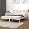 Estructura De Cama De Madera Maciza De Pino 200x200 Cm Vidaxl