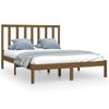 Estructura De Cama Madera Maciza De Pino Marrón Miel 120x200 Cm Vidaxl