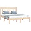 Estructura De Cama De Matrimonio Madera Maciza 135x190 Cm Vidaxl