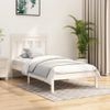 Estructura De Cama Madera Maciza De Pino Blanca 90x200 Cm Vidaxl