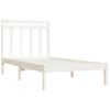 Estructura De Cama Madera Maciza De Pino Blanca 90x200 Cm Vidaxl