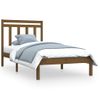 Estructura De Cama Madera Maciza Marrón Miel 100x200 Cm Vidaxl