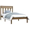 Estructura De Cama Madera Maciza Marrón Miel 100x200 Cm Vidaxl