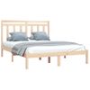 Estructura De Cama Madera Maciza 140x200 Cm Vidaxl