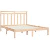 Estructura De Cama Madera Maciza 140x200 Cm Vidaxl